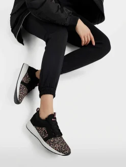 Dames Bench Zwarte Sneaker Panterprint