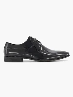 Heren AM SHOE Zwarte Veterschoen Lak